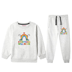 EVERYTHING JUNIOR BOY OATMEAL COLOR TRACK SUIT