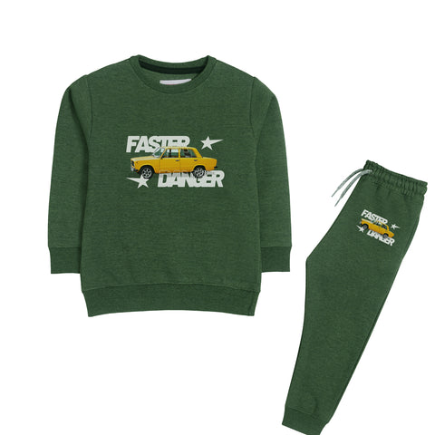 FASTER DANGER JUNIOR BOY ARMY COLOR TRACK SUIT