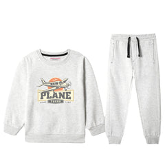 PLANE JUNIOR BOY OATMEAL COLOR TRACK SUIT