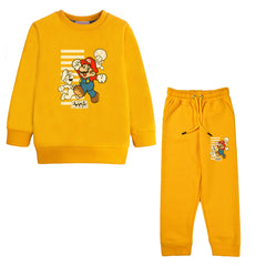 SUPER MARIO JUNIOR BOY YELLOW HEADER COLOR TRACK SUIT