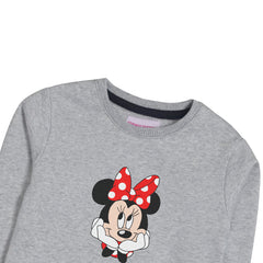 MINNIE JUNIOR GIRLS GREY HEADER COLOR TRACK SUIT