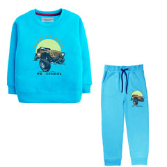 READY TO CRUSH JUNIOR BOY SKY BLUE HEADER COLOR TRACK SUIT