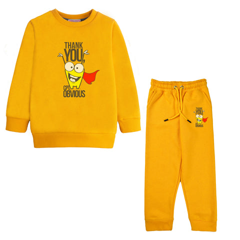 THANKS YOU JUNIOR BOY YELLOW HEADER COLOR TRACK SUIT
