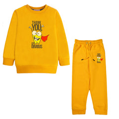 THANKS YOU JUNIOR BOY YELLOW HEADER COLOR TRACK SUIT