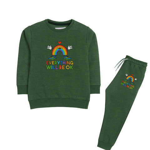EVERYTHING JUNIOR BOY ARMY COLOR TRACK SUIT