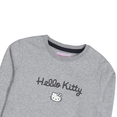 HELLO KITTY JUNIOR GIRLS GREY HEADER COLOR TRACK SUIT