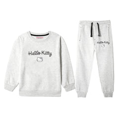 HELLO KITTY JUNIOR GIRLS OATMEAL COLOR TRACK SUIT