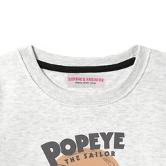 POPEYE JUNIOR BOY OATMEAL COLOR TRACK SUIT