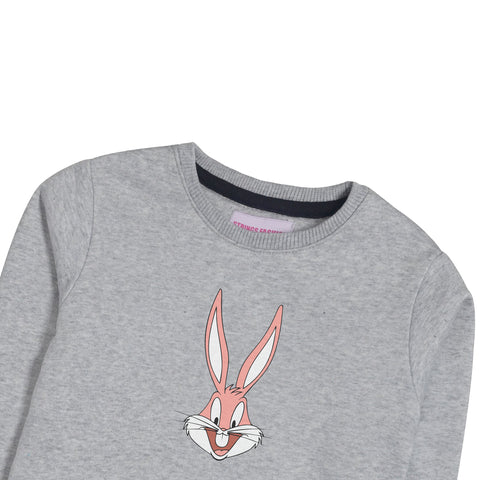 BUNNY JUNIOR GIRLS GREY HEADER COLOR TRACK SUIT