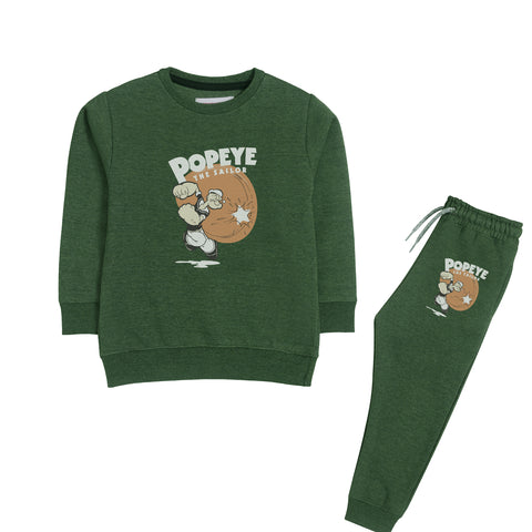 POPEYE JUNIOR BOY ARMY COLOR TRACK SUIT