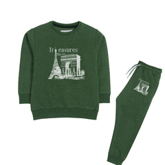 TREASURES JUNIOR BOY ARMY COLOR TRACK SUIT
