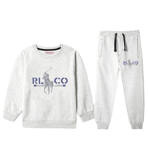 POLO JUNIOR BOY OATMEAL COLOR TRACK SUIT