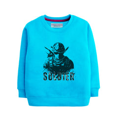 SOLDIER SKY BLUE COLOR BOYS LONG SLEEVE SWEAT-SHIRT
