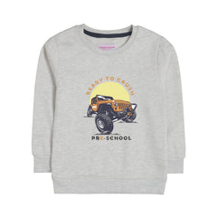 READY TO CRUSH OATMEAL BOYS LONG SLEEVE SWEAT-SHIRT