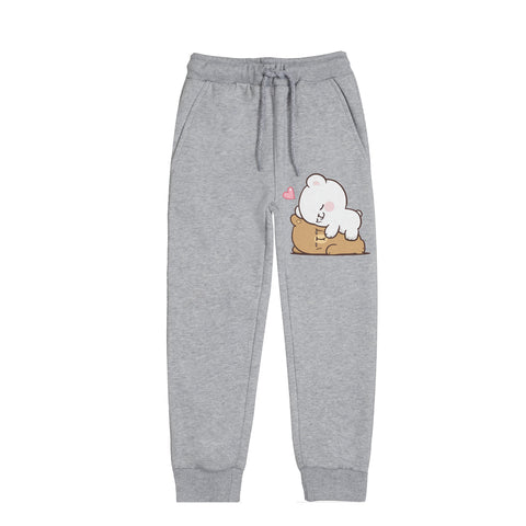 MILK & MOCHA JUNIOR GIRLS GREY HEADER COLOR TRACK SUIT