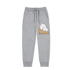 MILK & MOCHA JUNIOR GIRLS GREY HEADER COLOR TRACK SUIT