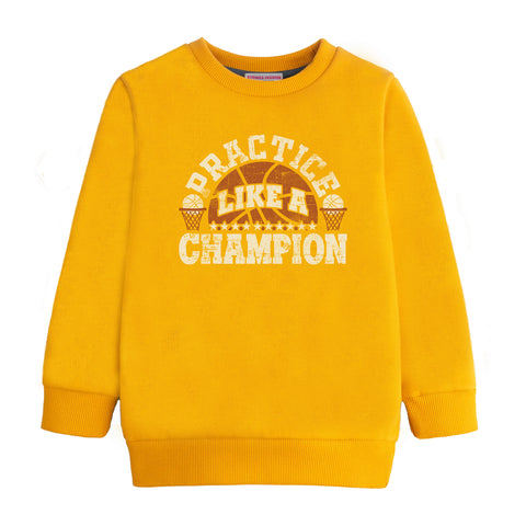 CAMPION PRINTED MUSTERED COLOR FLEECE SWEATSHIRT