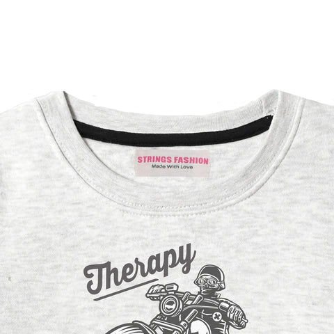 MOTORCYCLE JUNIOR BOY OATMEAL COLOR TRACK SUIT