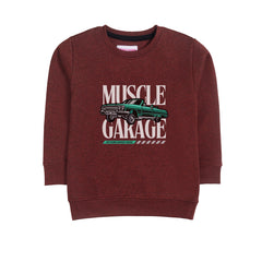MUSCLE GARAGE JUNIOR BOY BURGUNDY COLOR TRACK SUIT