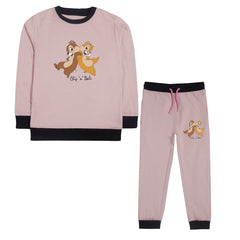 CHIP & DALE PINK COLOR GIRLS TRACK SUIT
