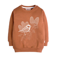 SPARROW LIGHT BROWN GIRLS LONG SLEEVE SWEAT-SHIRT