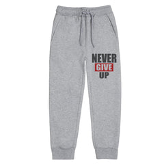 NEVER GIVE UP JUNIOR BOY GREY HEADER TRACK SUIT