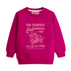 FRANCISCO RED COLOR BOYS LONG SLEEVE SWEAT-SHIRT
