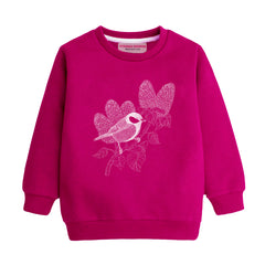 SPARROW RED GIRLS LONG SLEEVE SWEAT-SHIRT
