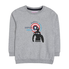 MARVEL SOLDIER GREY HEADER BOYS SWEAT-SHIRT