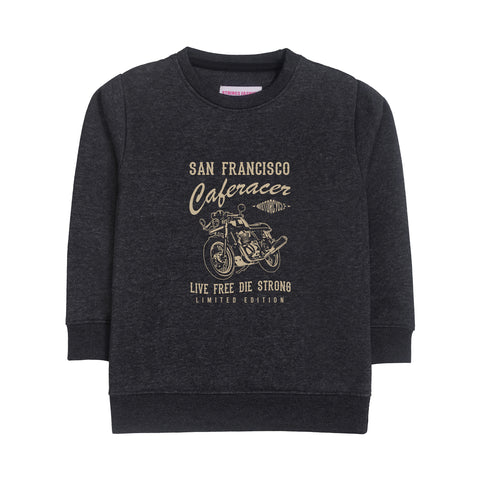SAN FRANCISCO JUNIOR BOY CHARCOAL COLOR FLEECE TRACK SUIT