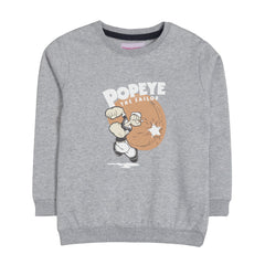 POPEYE GREY HEADER BOYS SWEAT-SHIRT