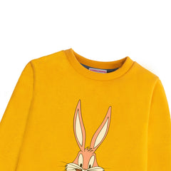 BUG BUN GIRLS ORANGE SHADE FLEECE SWEAT SHIRT