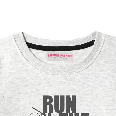 RUN ON THE WILD SIDE JUNIOR BOY OATMEAL COLOR TRACK SUIT