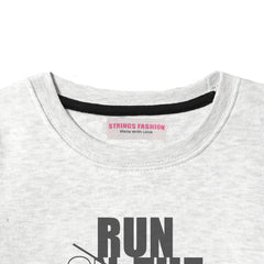 RUN ON THE WILD SIDE JUNIOR BOY OATMEAL COLOR TRACK SUIT