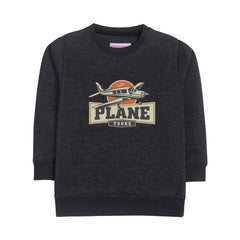 PLANE JUNIOR BOY CHARCOAL COLOR TRACK SUIT