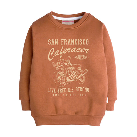 SAN FRANCISCO LIGHT BROWN COLOR BOYS LONG SLEEVE SWEAT-SHIRT