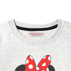 MINNIE JUNIOR GIRLS OATMEAL COLOR TRACK SUIT