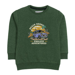 BEACH BOUNCING SWEAT-SHIRT ARMY COLOR