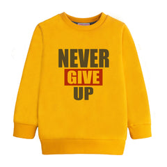 NEVER GIVE UP MUSTERED COLOR GIRLS TRACK SUIT
