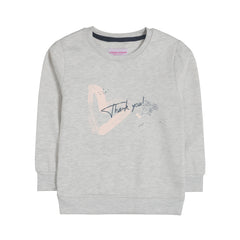 THANK YOU OATMEAL SHADE FLEECE SWEAT-SHIRT
