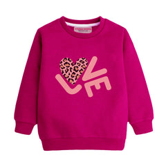 LOVE RED GIRLS LONG SLEEVE SWEAT-SHIRT