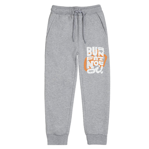 BURN FOR FAT JUNIOR BOY GREY HEADER TRACK SUIT