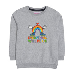 EVERY THING WILL BE OK GREY HEADER BOYS SWEAT-SHIRT