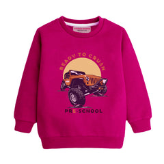 READY TO CRUSH RED COLOR BOYS LONG SLEEVE SWEAT-SHIRT