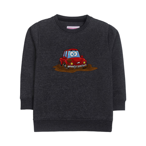 DIRTY CAR CHARCOAL BOYS LONG SLEEVE SWEAT-SHIRT