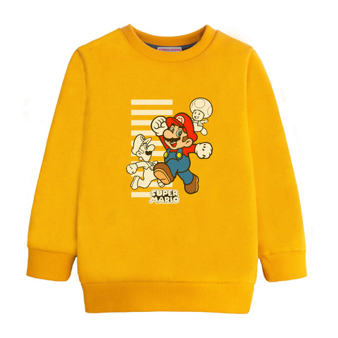 SUPER MARIO JUNIOR BOY YELLOW HEADER COLOR TRACK SUIT