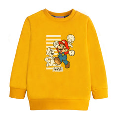 SUPER MARIO JUNIOR BOY YELLOW HEADER COLOR TRACK SUIT