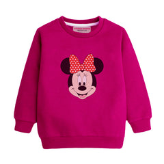 MINNIE RED GIRLS LONG SLEEVE SWEAT-SHIRT
