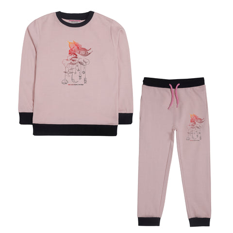 PINK COLOR GIRLS TRACK SUIT