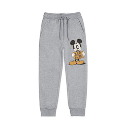 KAFI CUTE JUNIOR GIRLS GREY HEADER COLOR FLEECE TRACK SUIT